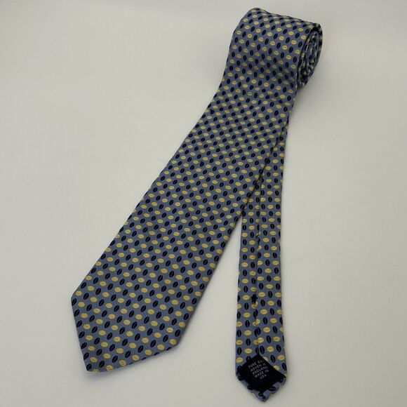 BROOKS BROTHERS Tie Polka Dot 60”Geometric Pure Silk Made In USA Coffee Bean - Picture 2 of 5